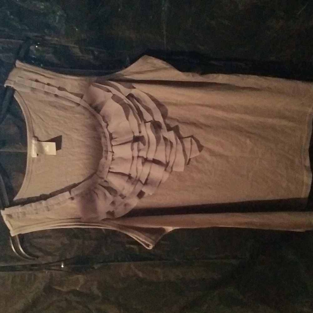 Ann Taylor xl gray tank top